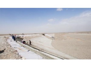 博樂塔斯爾海水庫施工現(xiàn)場